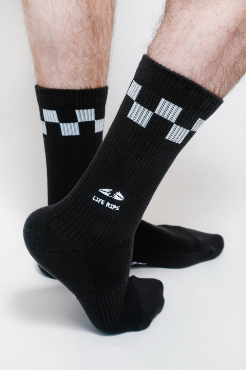 Life Rips Knit Crew Sock by Loindaflow
