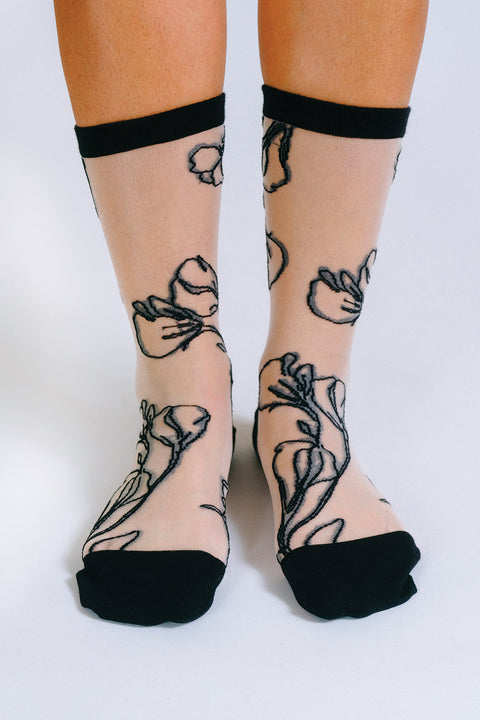 Flower Ankle Sock