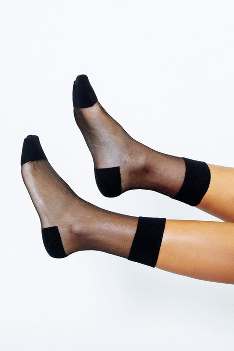 Lisse Sheer Crew Sock