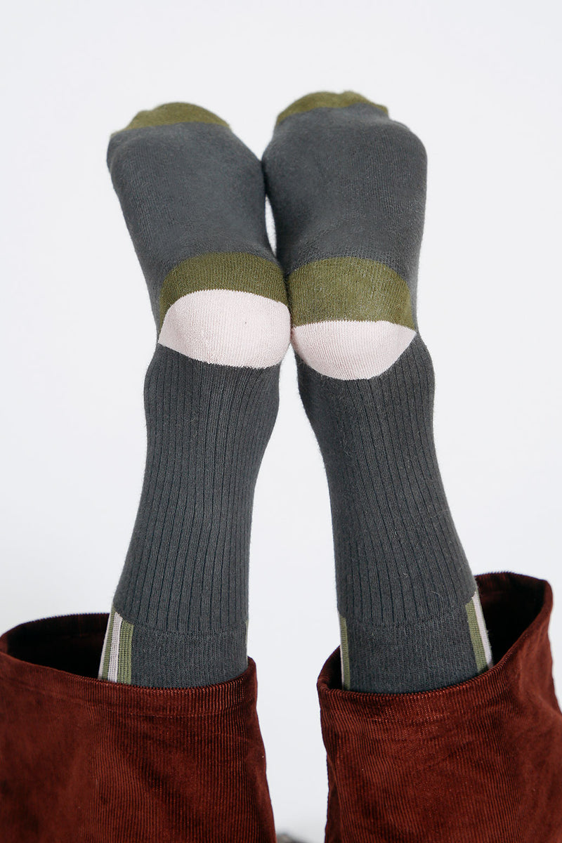 Split Dress Crew Sock