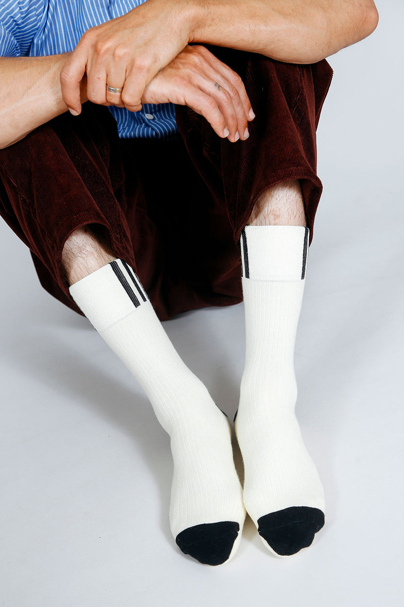 Split Dress Crew Sock