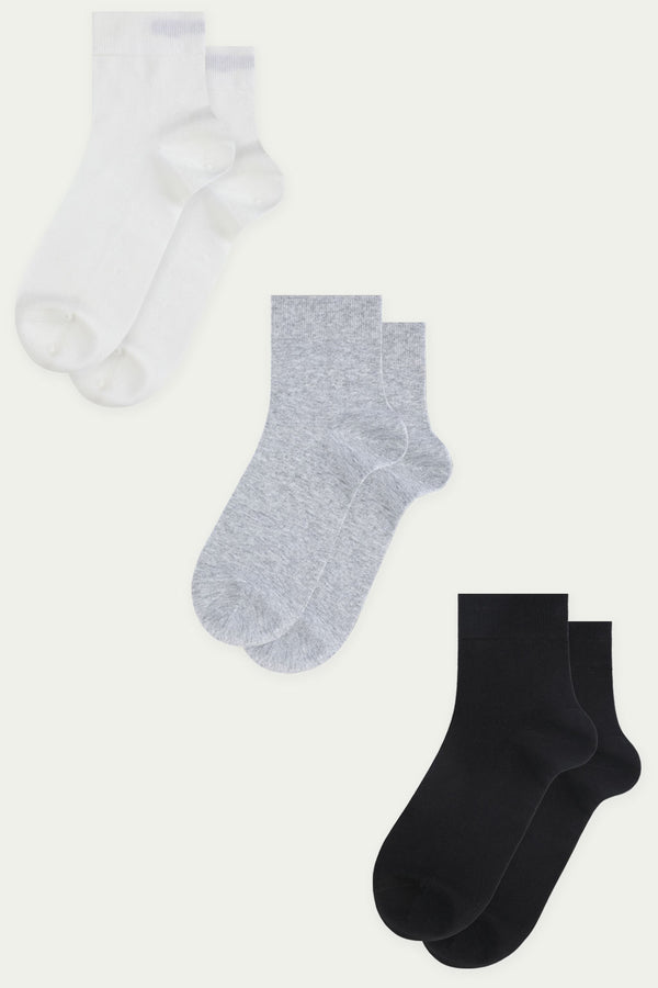 Centre Solids Ankle Sock Pack