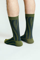 Groove Knit Dress Crew Sock