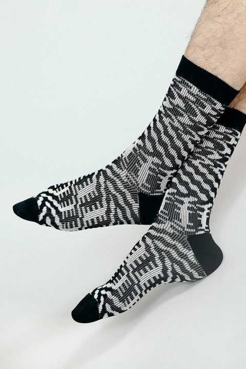 Mixer Knit Dress Crew Sock