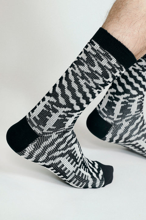 Mixer Knit Dress Crew Sock