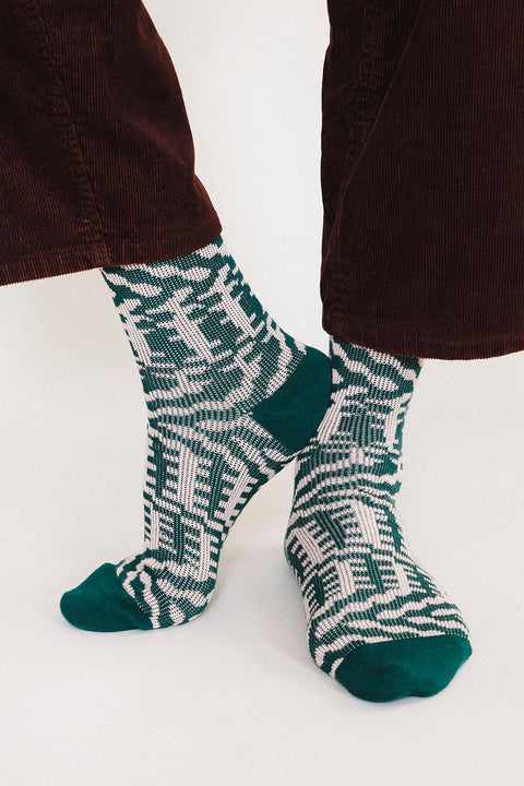 Mixer Knit Dress Crew Sock