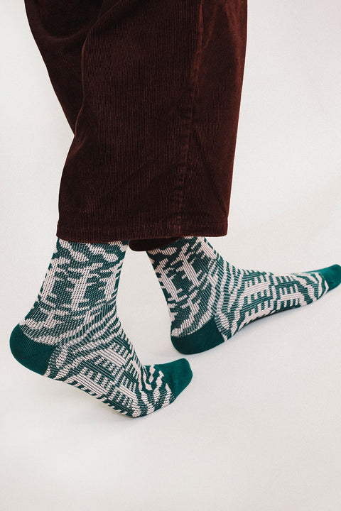 Mixer Knit Dress Crew Sock