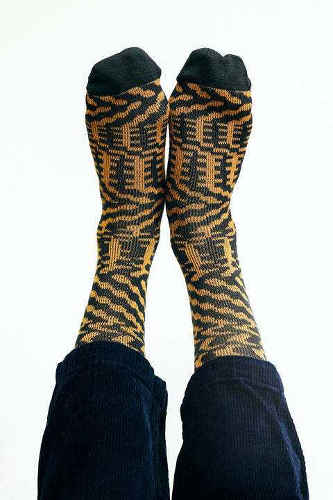 Mixer Knit Dress Crew Sock