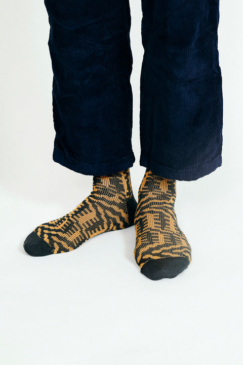 Mixer Knit Dress Crew Sock