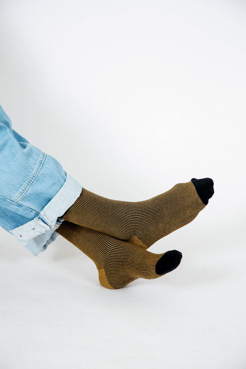 Raye Striped Dress Crew Sock