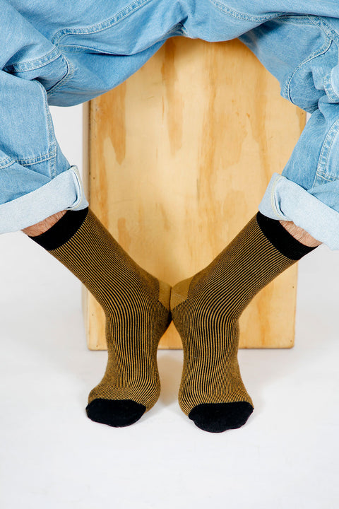 Raye Striped Dress Crew Sock