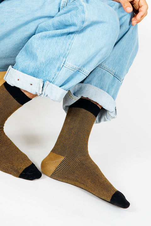 Raye Striped Dress Crew Sock
