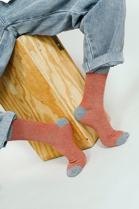 Raye Striped Dress Crew Sock