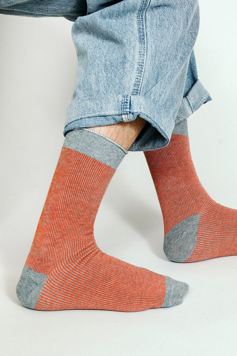Raye Striped Dress Crew Sock