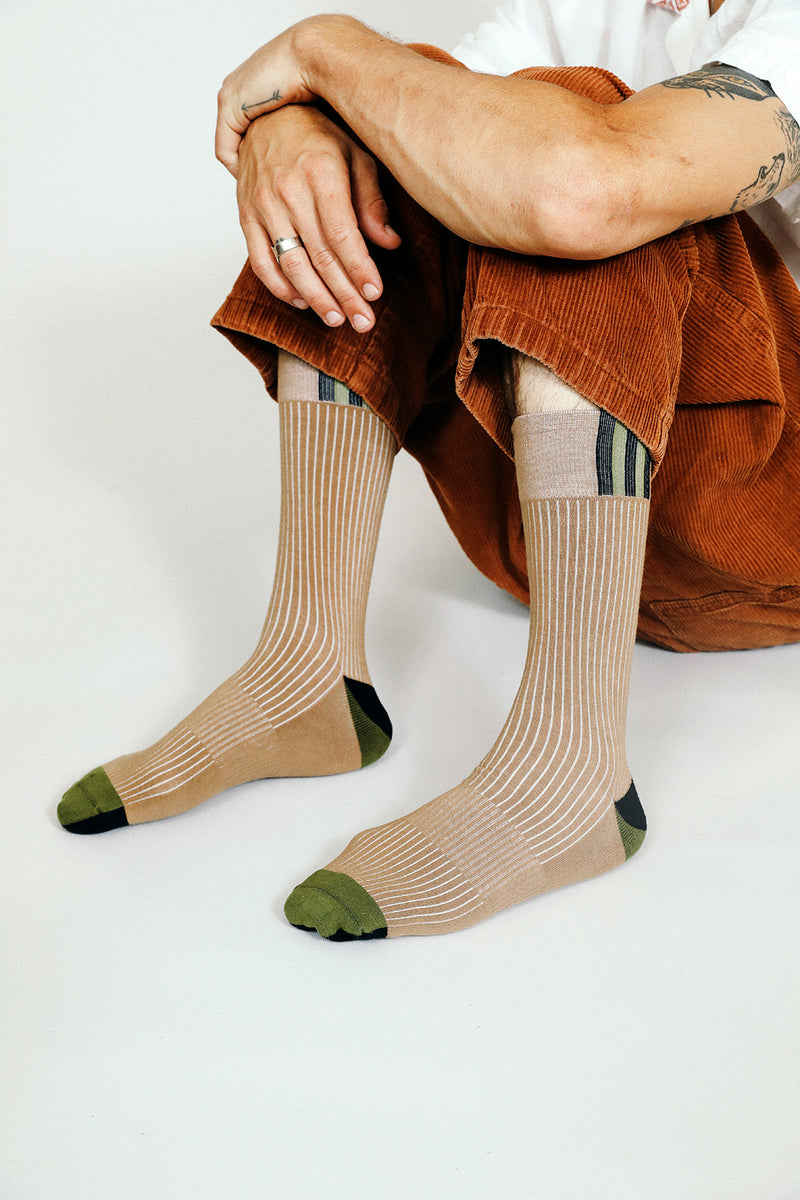 Split Dress Crew Sock