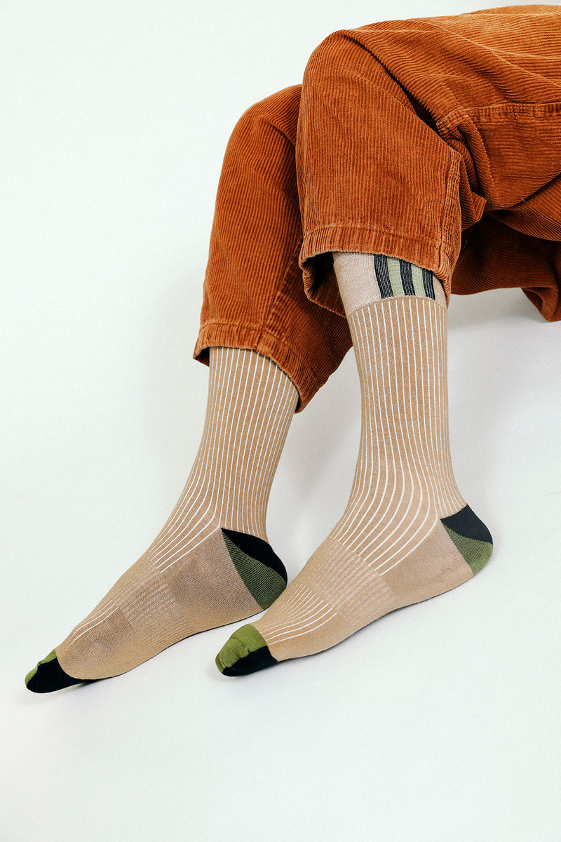 Split Dress Crew Sock