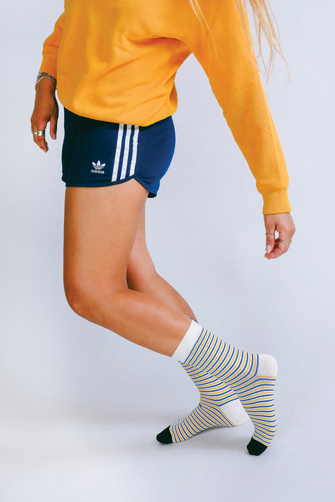 Baba Striped Crew Sock