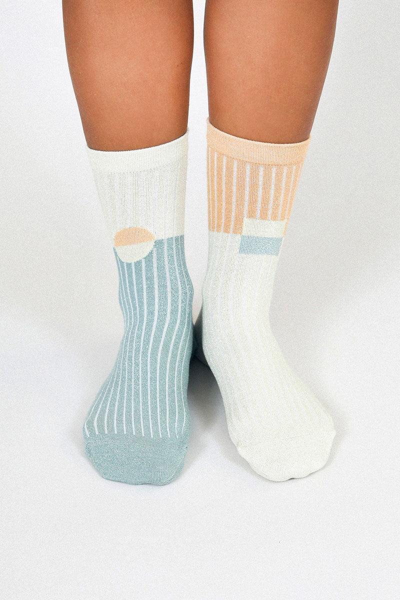 Casey Shimmer Ankle Sock