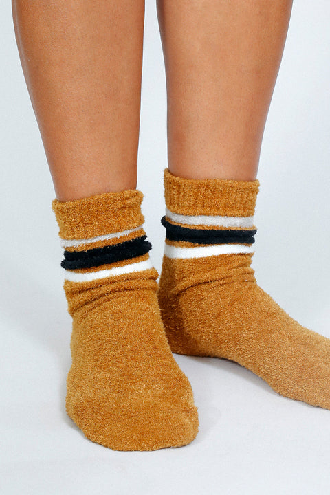 Flour Plush Teddy Ankle Socks