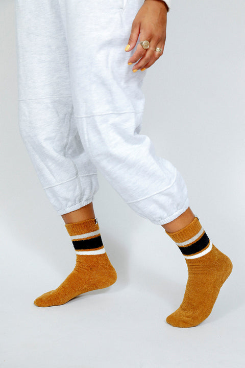 Flour Plush Teddy Ankle Socks