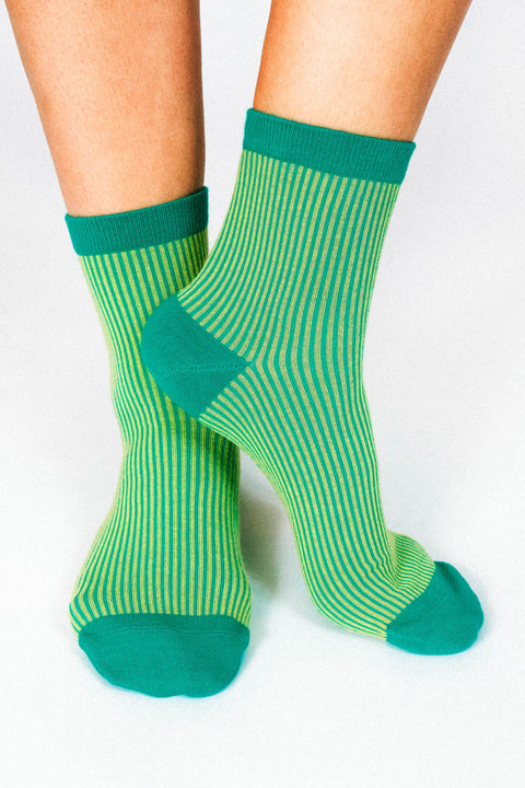 Cowgirl Frog Ribbed Ankle Sock by Hannah Packer