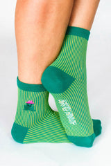 Cowgirl Frog Ribbed Ankle Sock by Hannah Packer