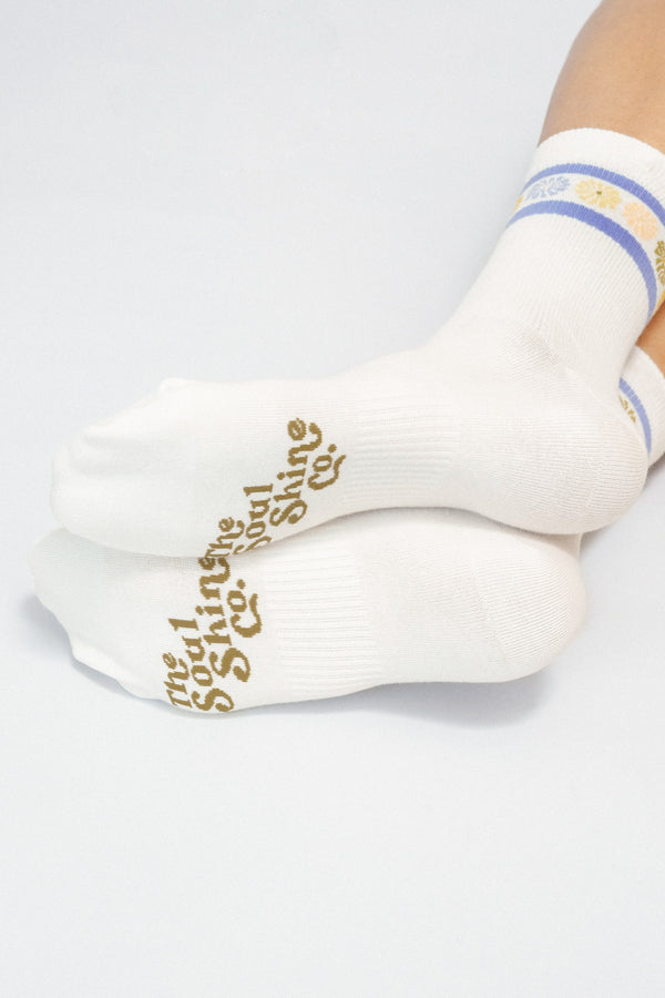 Flower Crown Knit Ankle Sock by The SoulShine Co.