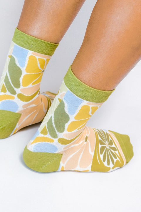 Flowers Knit Ankle Sock by The SoulShine Co.