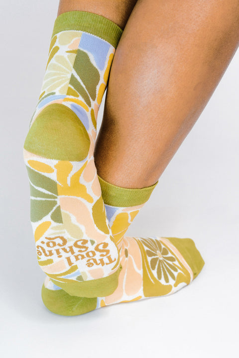 Flowers Knit Ankle Sock by The SoulShine Co.