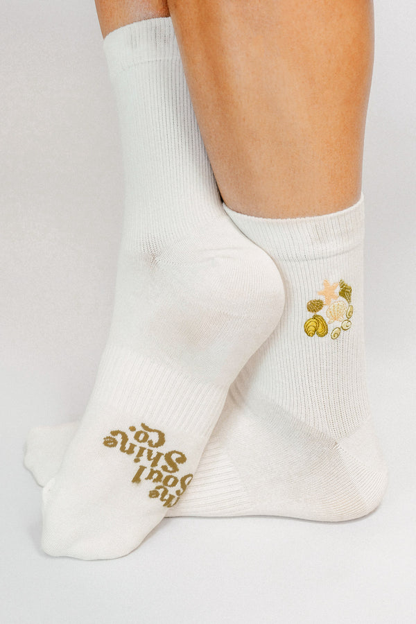 Shell Knit Ankle Sock by The SoulShine Co.