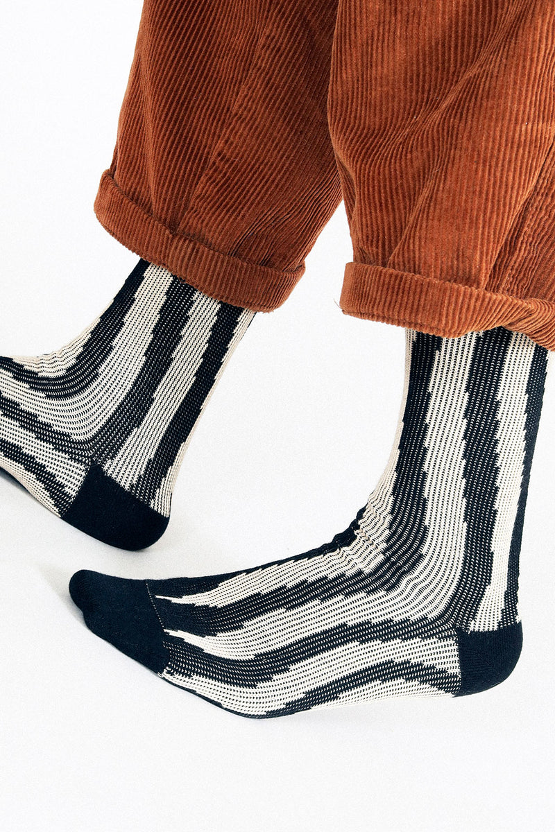Groove Knit Dress Crew Sock