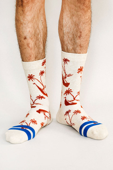 Tomy Palm Tree Crew Sock