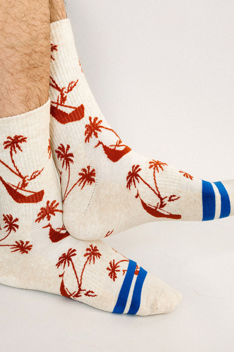 Tomy Palm Tree Crew Sock