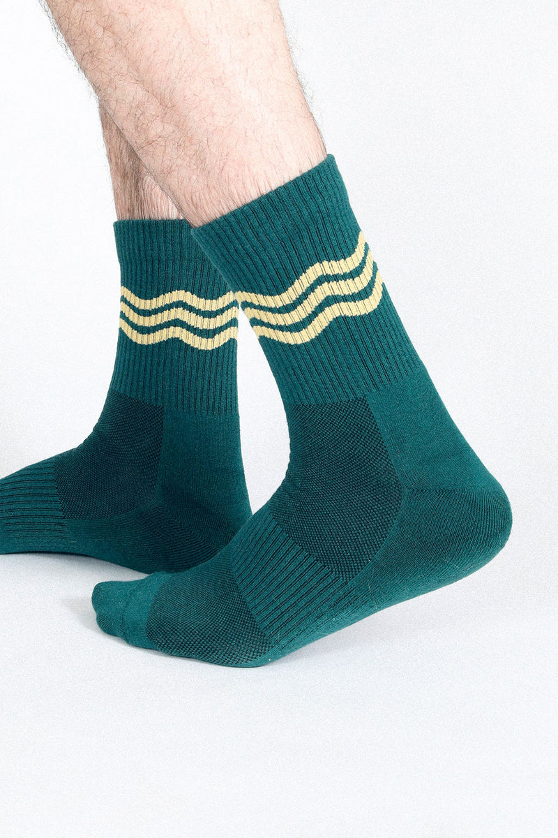 Wavy Crew Sock