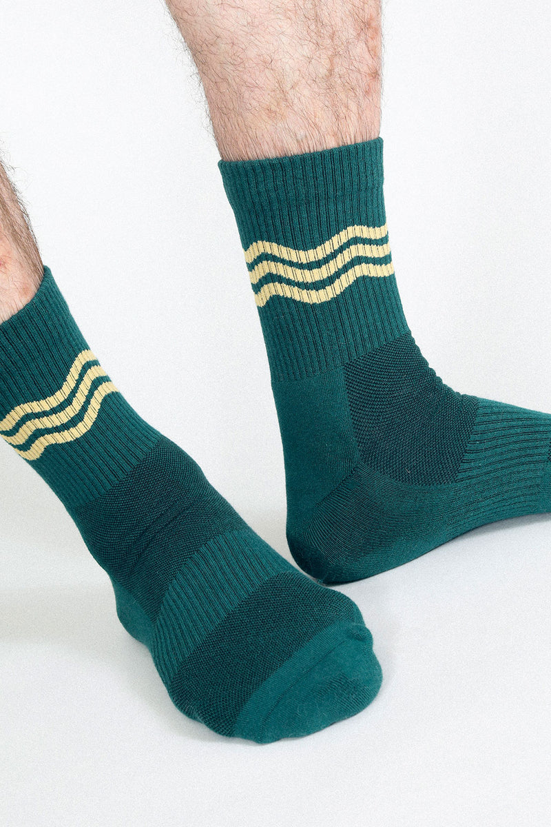 Wavy Crew Sock