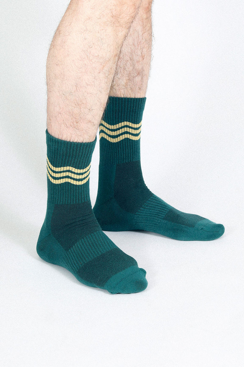 Wavy Crew Sock