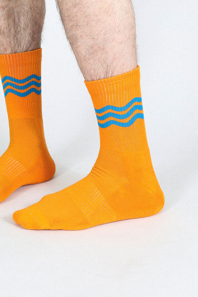 Wavy Crew Sock