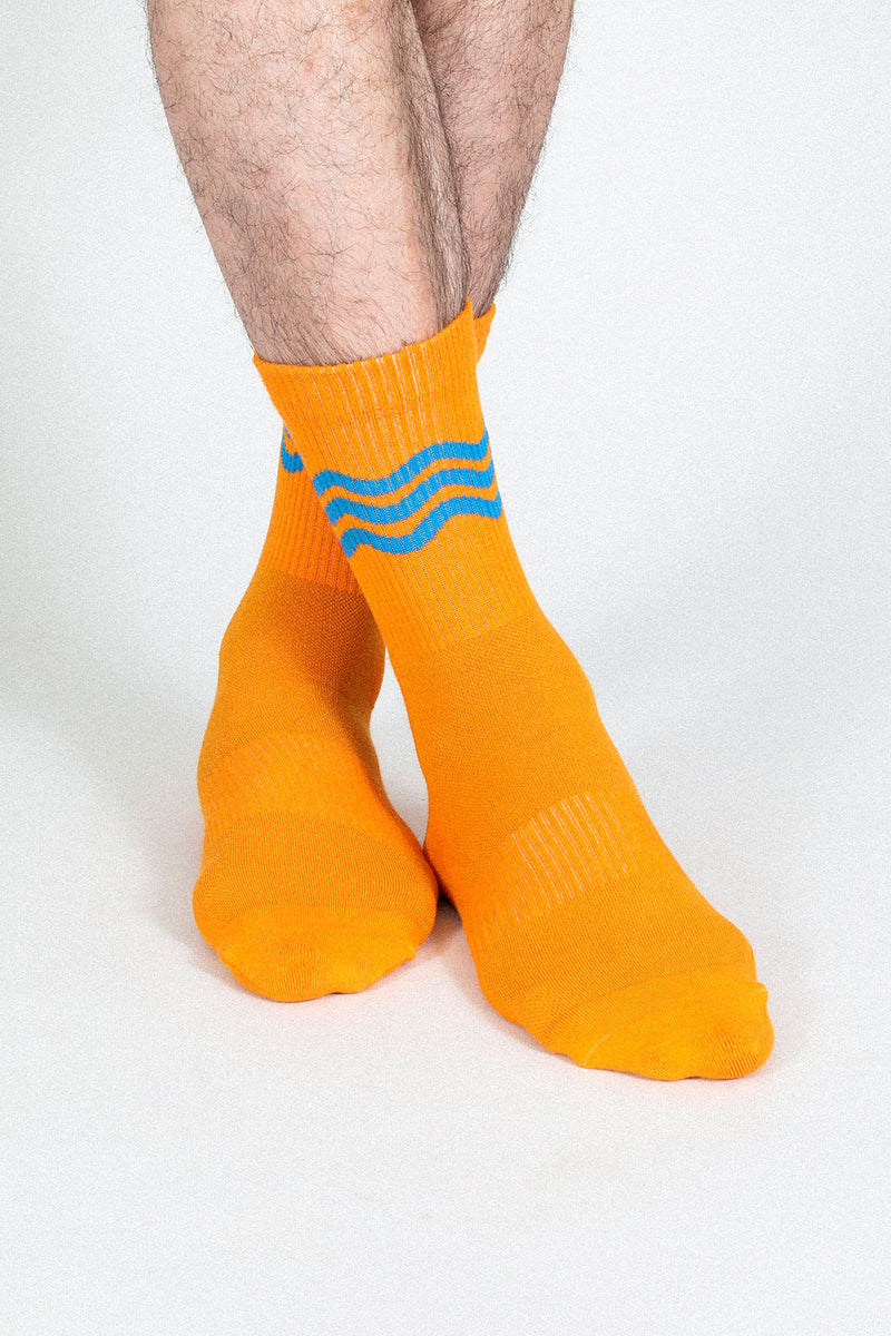 Wavy Crew Sock