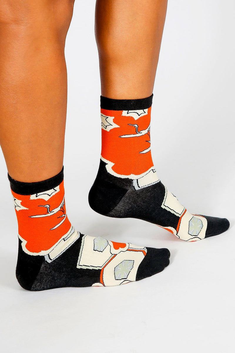 Aiya Origami Ankle Sock