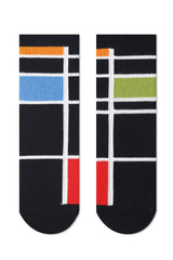 Tailored Union Intarsia Knit Ankles Black